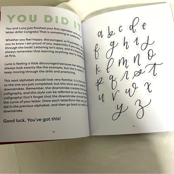 Learn to Letter Luna the Llama Interactive Children Workbook Hand Lettering New - Picture 8 of 10